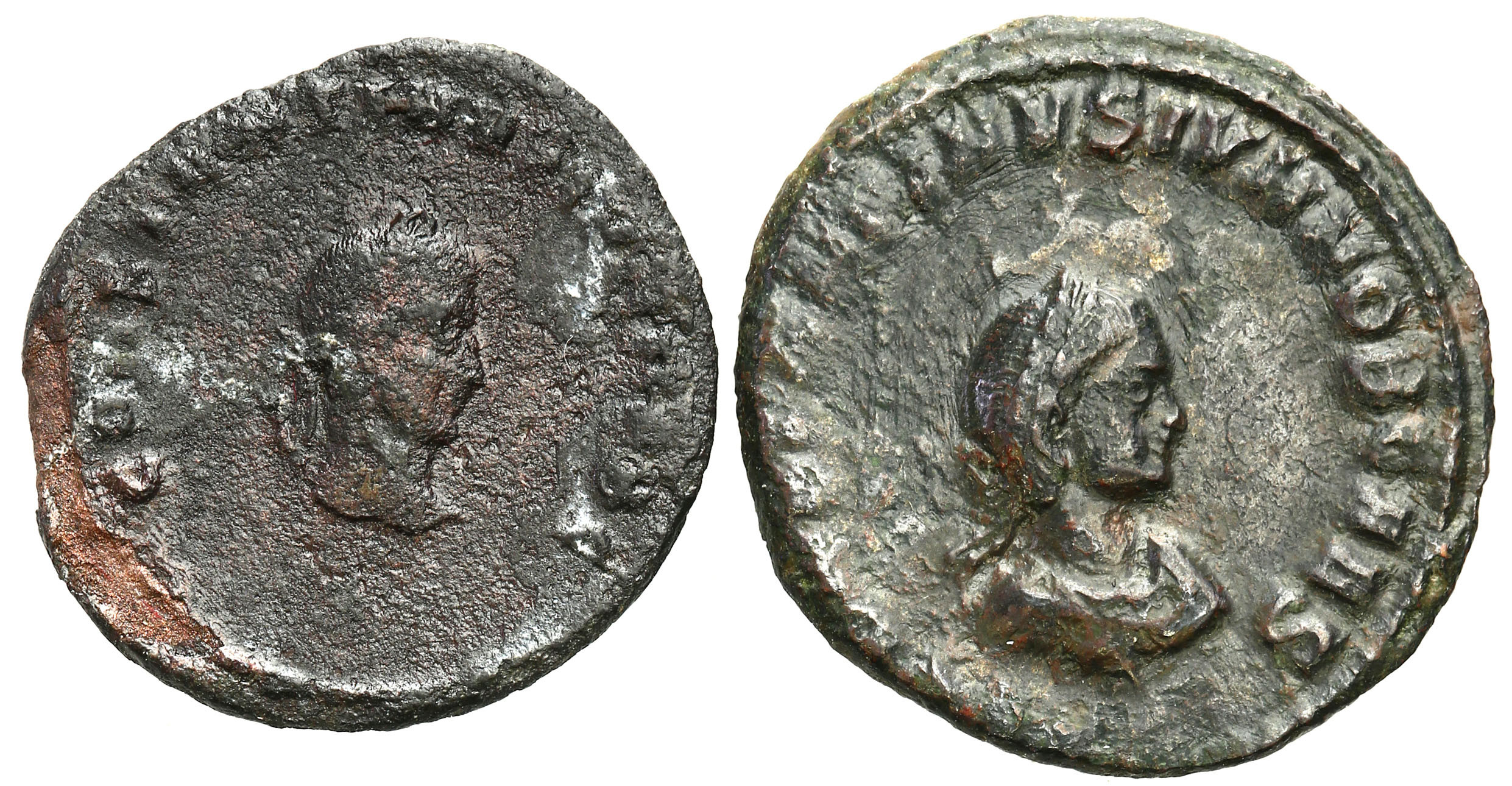 Cesarstwo Rzymskie, Lot 2 sztuk AE3 Konstantyn II 337–340 n.e., Tesaloniki